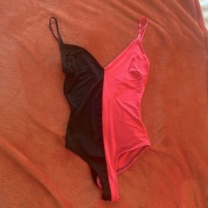 Vintage Style Two Tone Bodysuit
